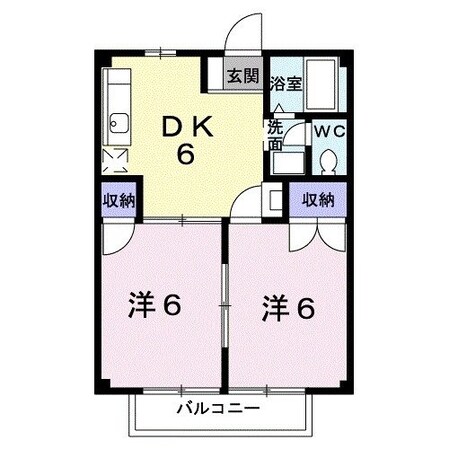 ニューシティ広川Cの物件間取画像